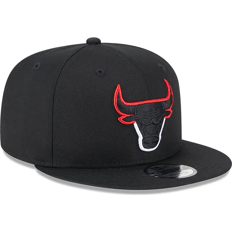 cappelli-piatta-nero-snapback-9fifty-split-dei-chicago-bulls-nba-di-new-era