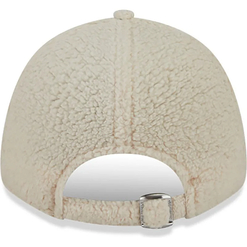 cappelli-curva-beige-cinghia-regolabile-9forty-teddy-dei-new-york-yankees-mlb-di-new-era