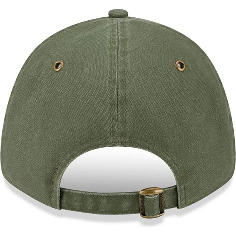 cappelli-curva-verde-cinghia-regolabile-9forty-washed-canvas-dei-new-york-yankees-mlb-di-new-era