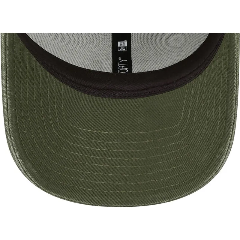 cappelli-curva-verde-cinghia-regolabile-9forty-washed-canvas-dei-new-york-yankees-mlb-di-new-era