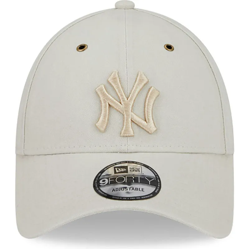 cappellino-beige-con-visiera-curva-regolabile-con-logo-beige-9forty-washed-canvas-dei-new-york-yankees-mlb-di-new-era