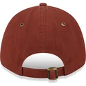 new-era-curved-brim-brown-logo-9forty-washed-canvas-boston-red-sox-mlb-brown-adjustable-cap