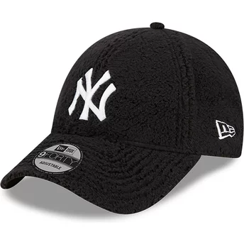 New Era Curved Brim 9FORTY Teddy New York Yankees MLB Black Adjustable Cap