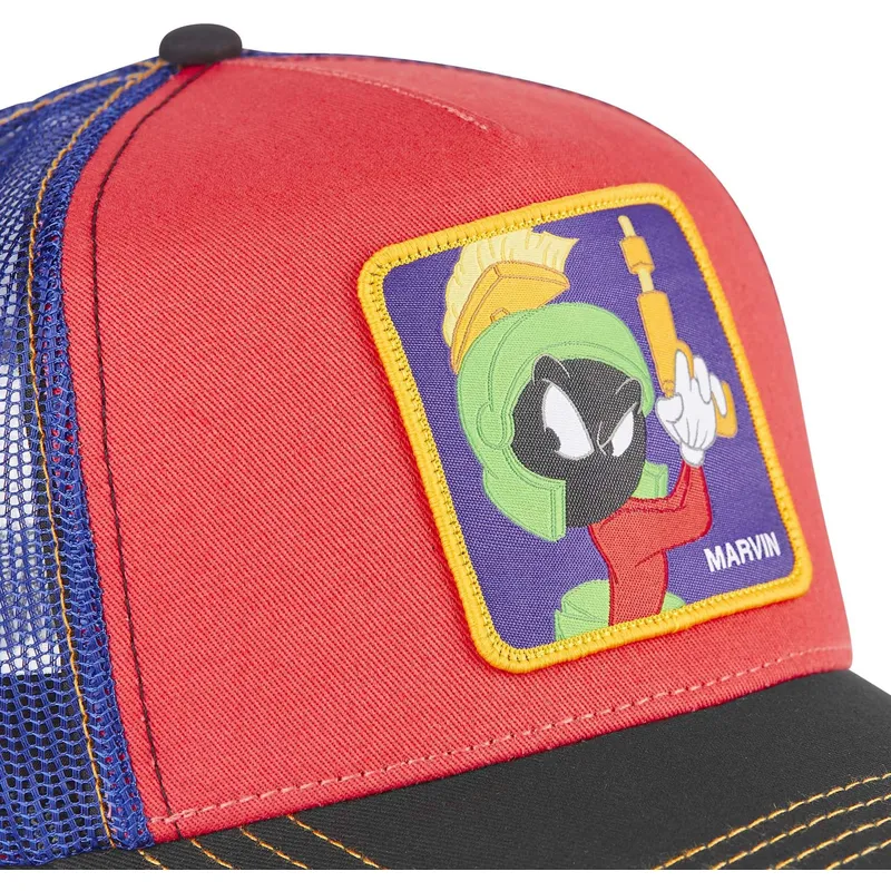cappelli-curva-rosso-snapback-marvin-il-marziano-looney-tunes-di-capslab