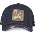 cappelli-curva-blu-marino-snapback-coyote-looney-tunes-di-capslab
