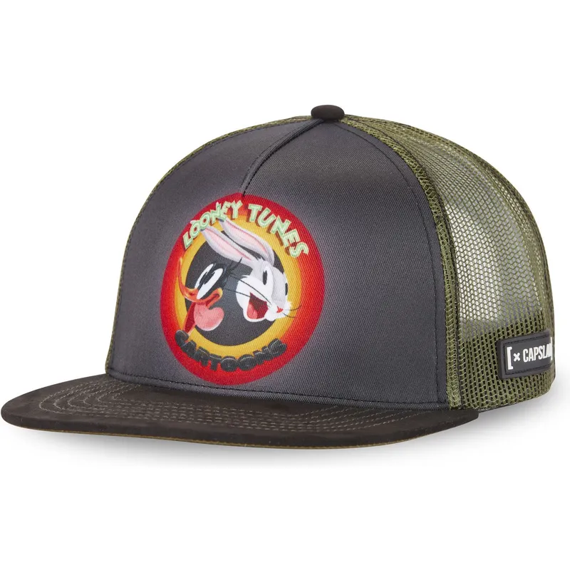 cappelli-piatta-grigio-snapback-bugs-bunny-e-paperino-looney-tunes-di-capslab