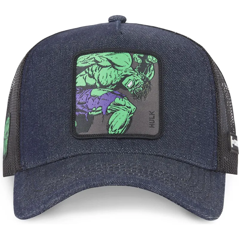 cappelli-curva-blu-marino-snapback-hulk-marvel-comics-di-capslab