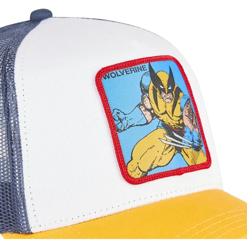 cappelli-curva-bianco-snapback-wolverine-marvel-comics-di-capslab cappelli-curva-bianco-snapback-wolverine-marvel-comics-di-capslab