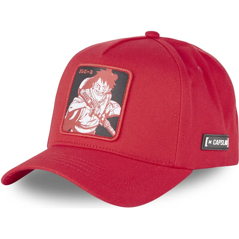 cappelli-curva-rosso-snapback-monkey-d-luffy-one-piece-di-capslab