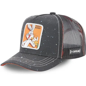 Capslab Bugs Bunny LOO5 BUN2 Looney Tunes Black Trucker Hat