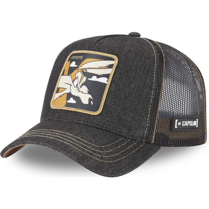 cappelli-curva-nero-snapback-coyote-looney-tunes-di-capslab