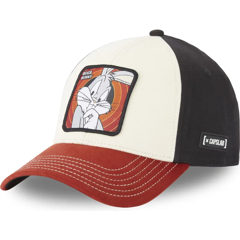 cappelli-curva-beige-snapback-bugs-bunny-looney-tunes-di-capslab