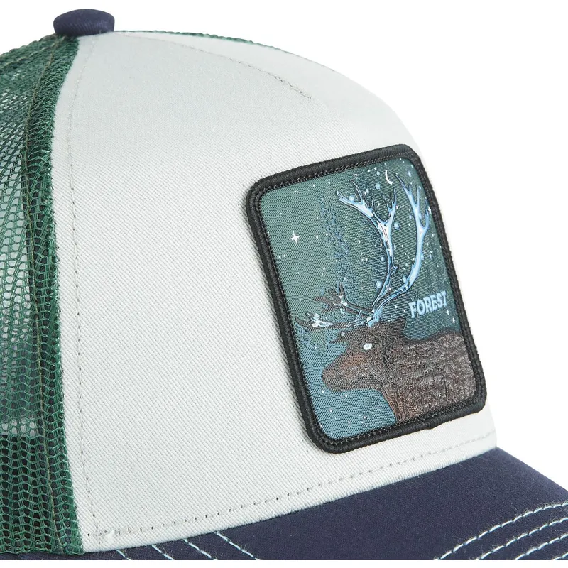 cappellino-trucker-bianco-verde-e-blu-cervo-forest-cas2-for3-beasts-di-capslab