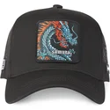 gorra-trucker-nera-dragone-samurai-dra1-beasts-di-capslab
