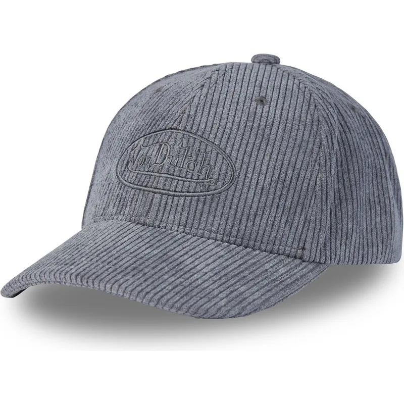 cappelli-curva-grigio-cinghia-regolabile-di-von-dutch