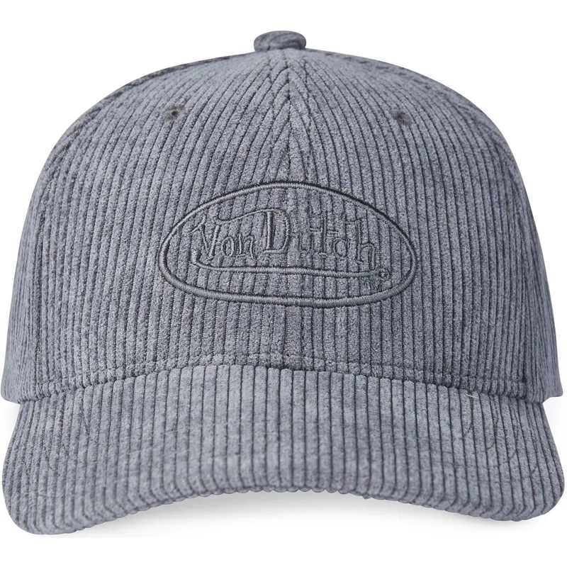 cappelli-curva-grigio-cinghia-regolabile-di-von-dutch