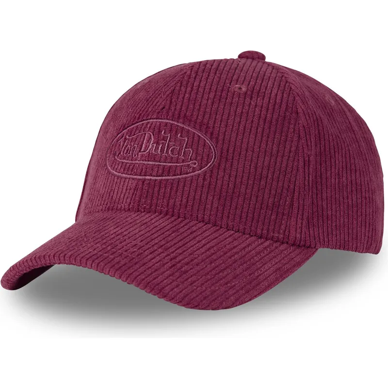 cappelli-curva-rosso-cinghia-regolabile-di-von-dutch