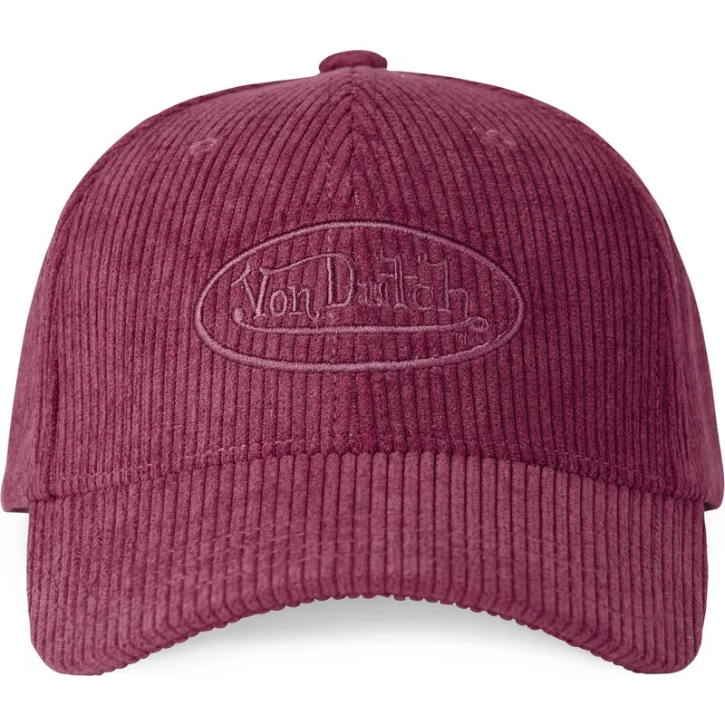 cappelli-curva-rosso-cinghia-regolabile-di-von-dutch