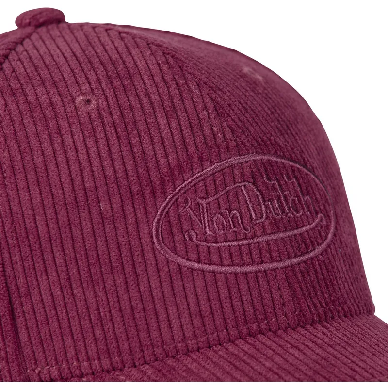 cappelli-curva-rosso-cinghia-regolabile-di-von-dutch