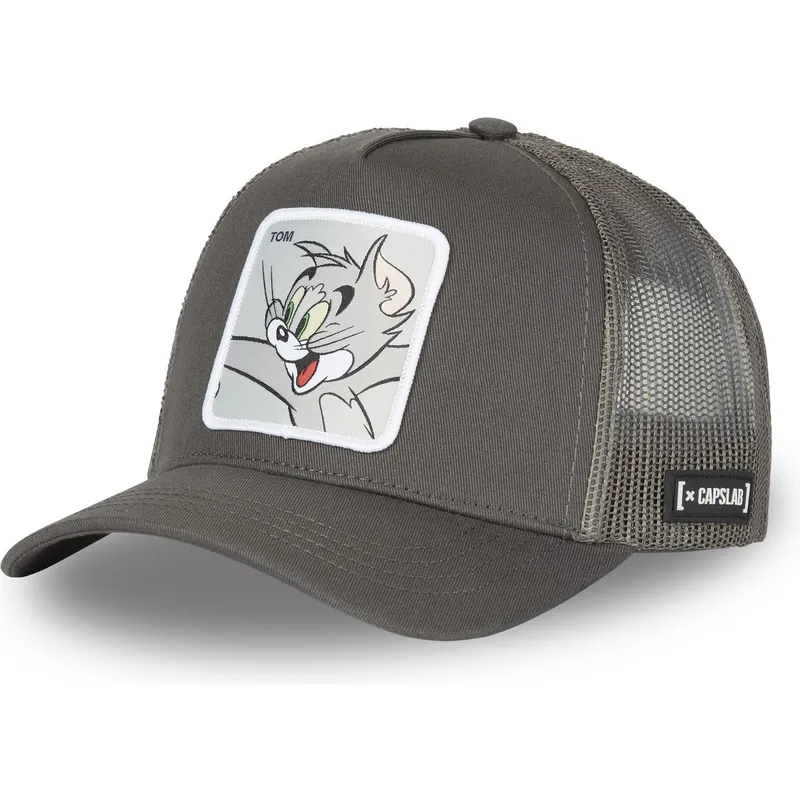 cappelli-curva-grigio-snapback-tom-looney-tunes-di-capslab cappelli-curva-grigio-snapback-tom-looney-tunes-di-capslab