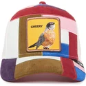 cappellino-trucker-multicolore-uccello-cheery-right-side-of-the-bed-the-farm-patchwork-di-goorin-bros