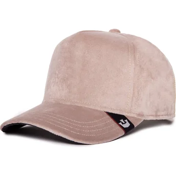 Cappellino trucker beige Velour Blank The Farm di Goorin Bros.