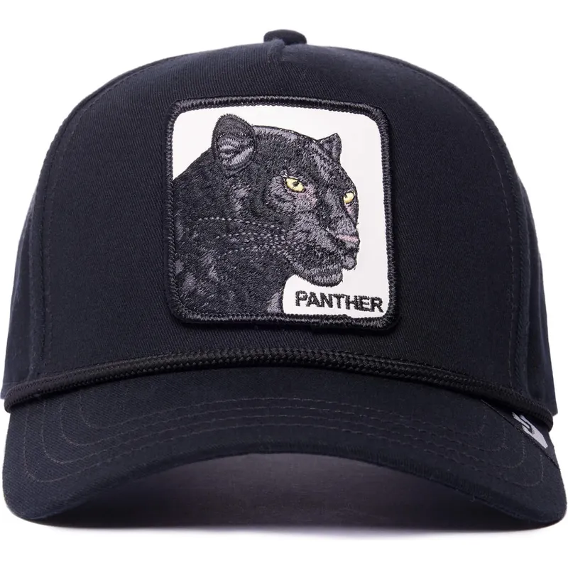 cappellino-visiera-curva-nero-snapback-pantera-panther-100-the-farm-all-over-canvas-di-goorin-bros
