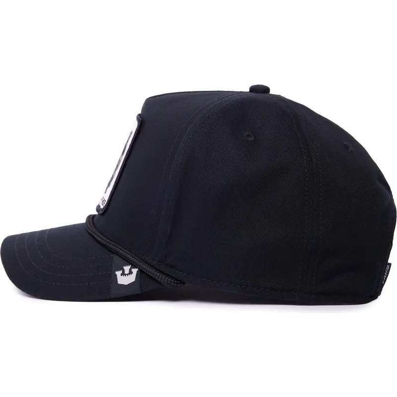 cappellino-visiera-curva-nero-snapback-pantera-panther-100-the-farm-all-over-canvas-di-goorin-bros