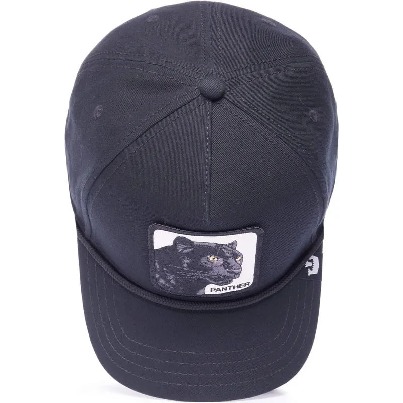 cappellino-visiera-curva-nero-snapback-pantera-panther-100-the-farm-all-over-canvas-di-goorin-bros