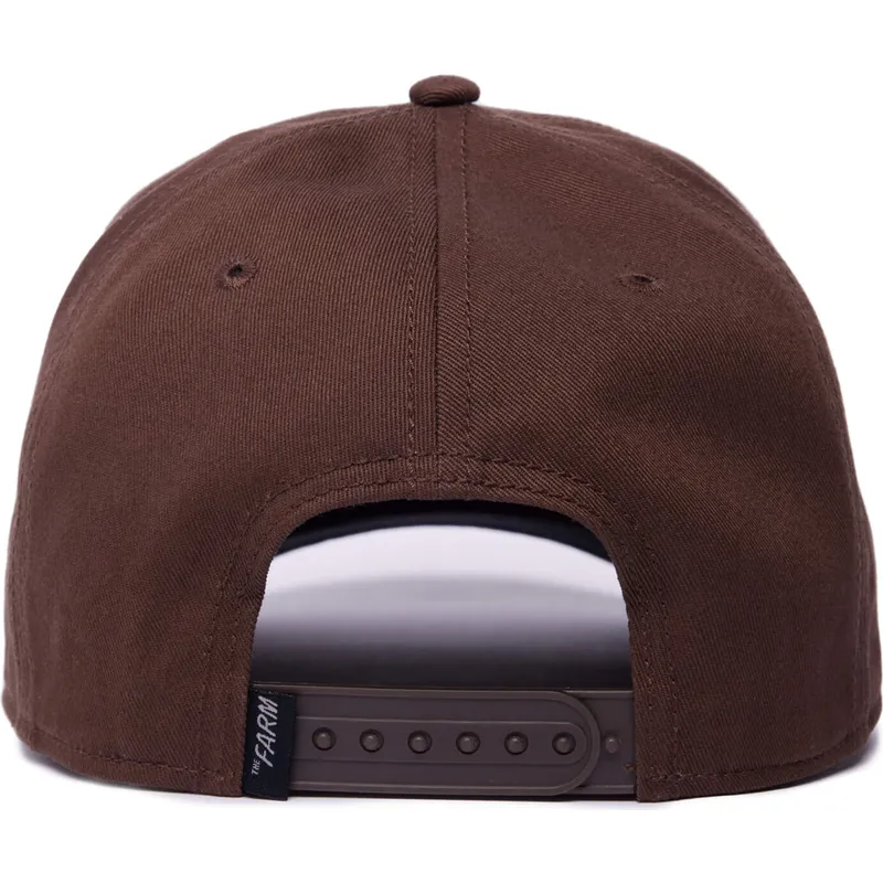 cappellino-visiera-curva-marrone-snapback-porcospino-prick-porcupine-100-the-farm-all-over-canvas-di-goorin-bros