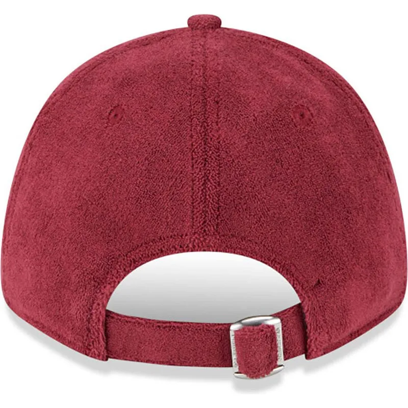 cappelli-curva-rosso-cinghia-regolabile-9forty-towelling-dei-new-york-yankees-mlb-di-new-era