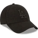 cappellino-curvo-nero-regolabile-con-logo-nero-9forty-towelling-dei-los-angeles-dodgers-mlb-di-new-era