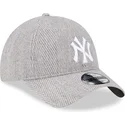 cappellino-grigio-regolabile-9twenty-herringbone-dei-new-york-yankees-mlb-di-new-era