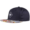 cappello-piatto-blu-marino-snapback-rubber-aztek-di-djinns