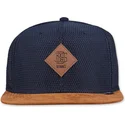 djinns-honey-knit-snapback-blu-navy-e-marrone-con-visiera-piatta