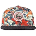cappello-piatto-rosso-snapback-koi-linen-di-djinns