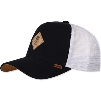 Berretto trucker nero e bianco HFT Jersey Patch di Djinns
