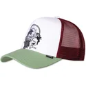 cappello-trucker-bianco-rosso-e-verde-lazy-mermaid-hft-di-djinns