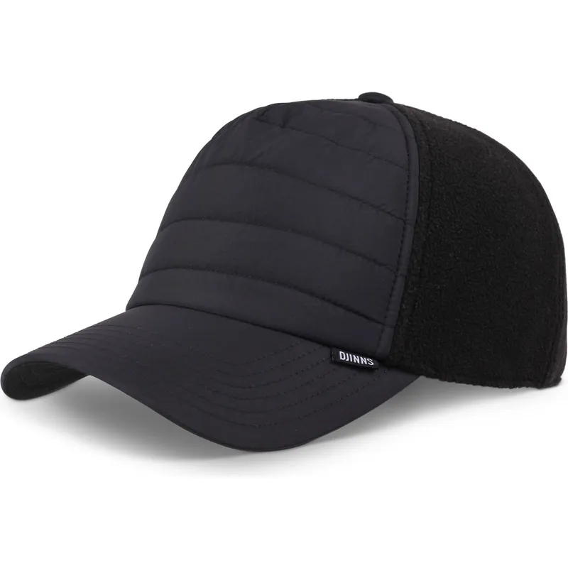 cappellino-snapback-nero-a-visiera-curva-hft-puffy-nylon-di-djinns