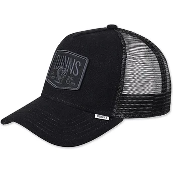 Cappellino trucker nero Hippy Canvas HFT di Djinns