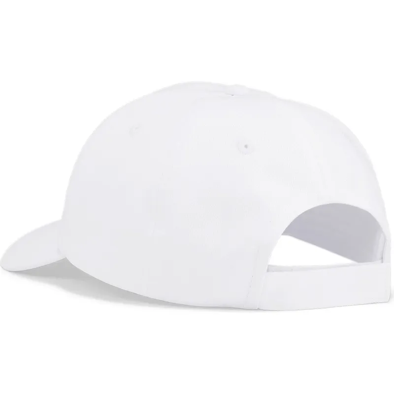 cappellino-curvo-bianco-regolabile-con-logo-rosa-essentials-no1-di-puma