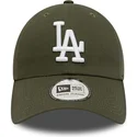 cappellino-con-visiera-curva-verde-regolabile-9twenty-league-essential-dei-los-angeles-dodgers-mlb-di-new-era