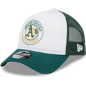 cappellino-trucker-bianco-e-verde-9forty-a-frame-circle-degli-oakland-athletics-mlb-di-new-era