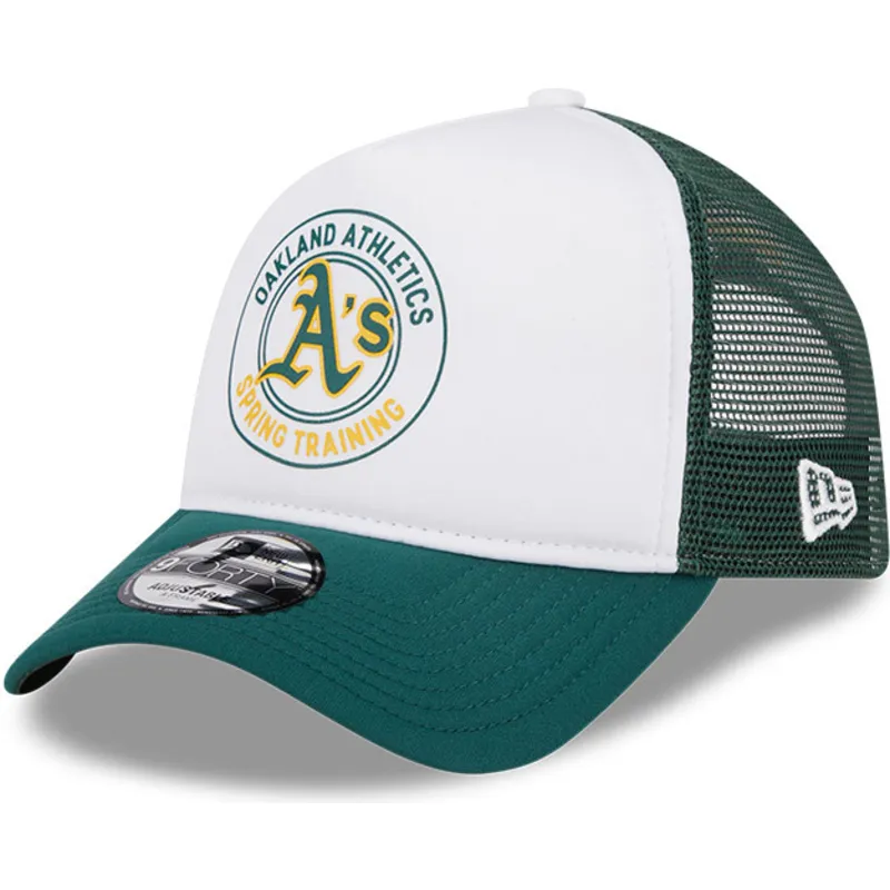 cappelli-curva-verde-snapback-9forty-a-frame-circle-dei-oakland-athletics-mlb-di-new-era