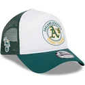 cappellino-trucker-bianco-e-verde-9forty-a-frame-circle-degli-oakland-athletics-mlb-di-new-era