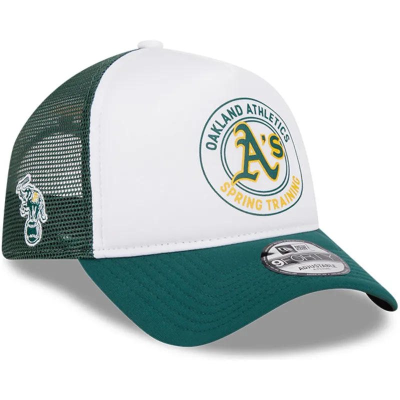 cappelli-curva-verde-snapback-9forty-a-frame-circle-dei-oakland-athletics-mlb-di-new-era