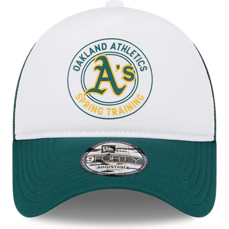 cappelli-curva-verde-snapback-9forty-a-frame-circle-dei-oakland-athletics-mlb-di-new-era