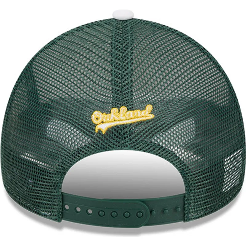cappelli-curva-verde-snapback-9forty-a-frame-circle-dei-oakland-athletics-mlb-di-new-era