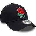 cappelli-curva-blu-marino-cinghia-regolabile-9forty-core-dei-england-rugby-rfu-di-new-era