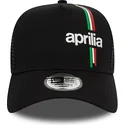 cappellino-trucker-nero-9forty-a-frame-flawless-print-di-aprilia-piaggio-di-new-era